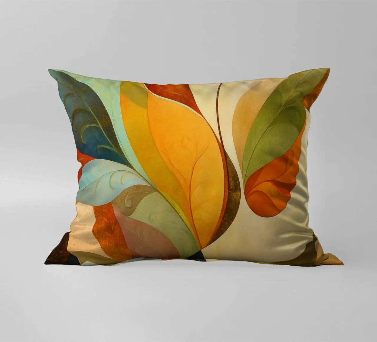Abstract botanisch decorative cushion by Imagine