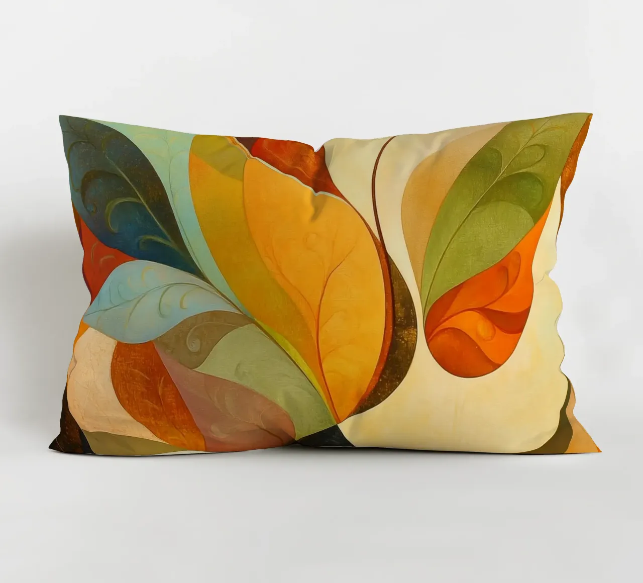 Abstract botanisch decorative cushion by Imagine
