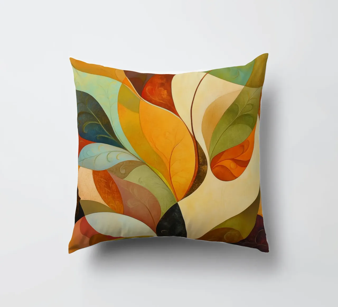Abstract botanisch decorative cushion by Imagine