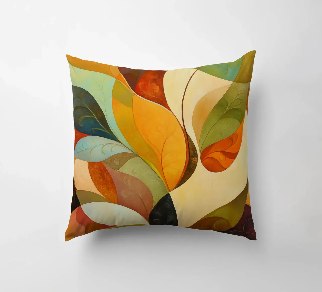 Abstract botanisch decorative cushion by Imagine