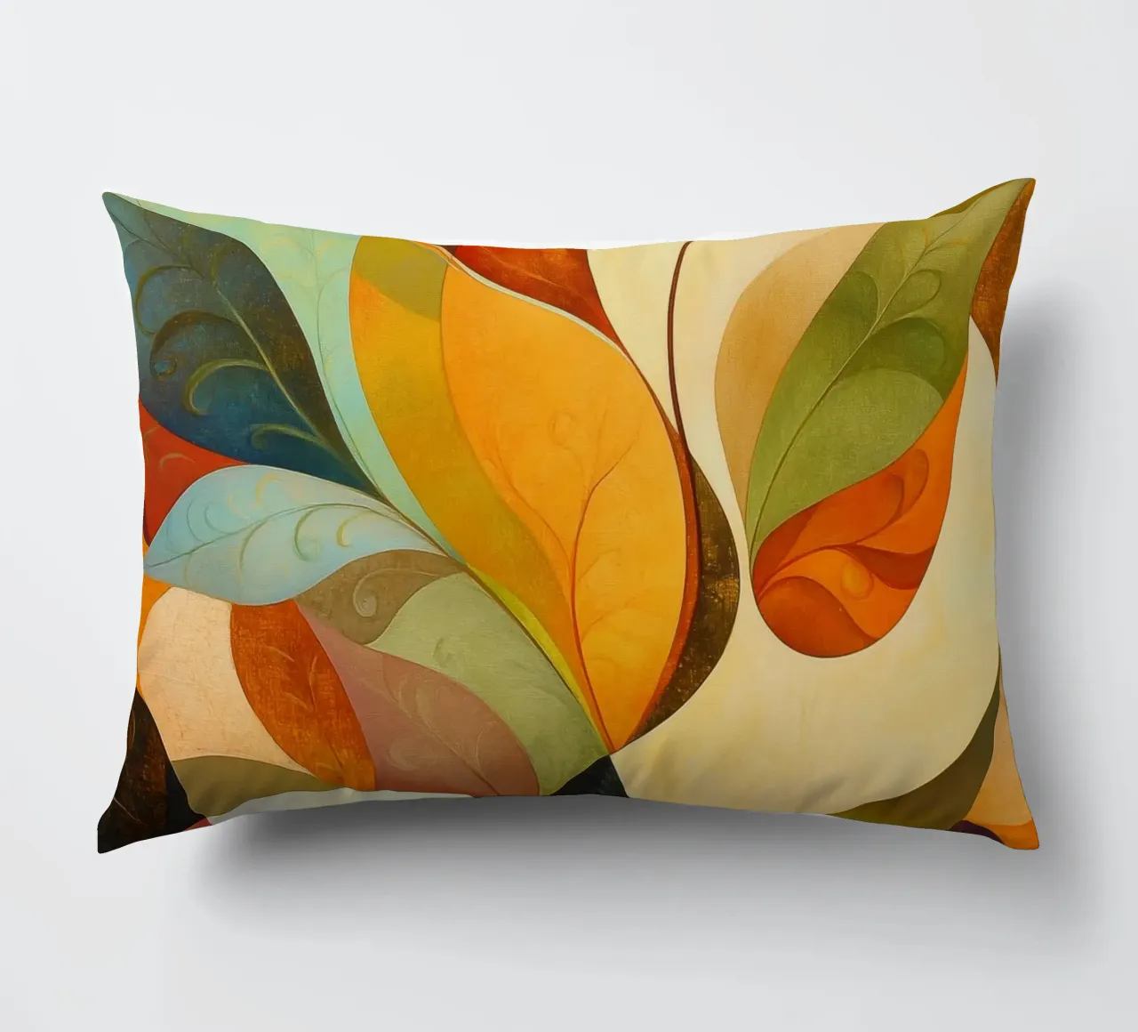 Abstract botanisch decorative cushion by Imagine