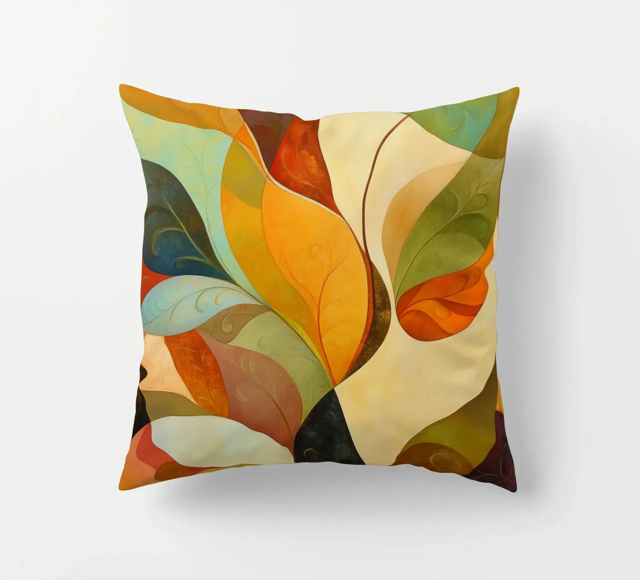 Abstract botanisch decorative cushion by Imagine