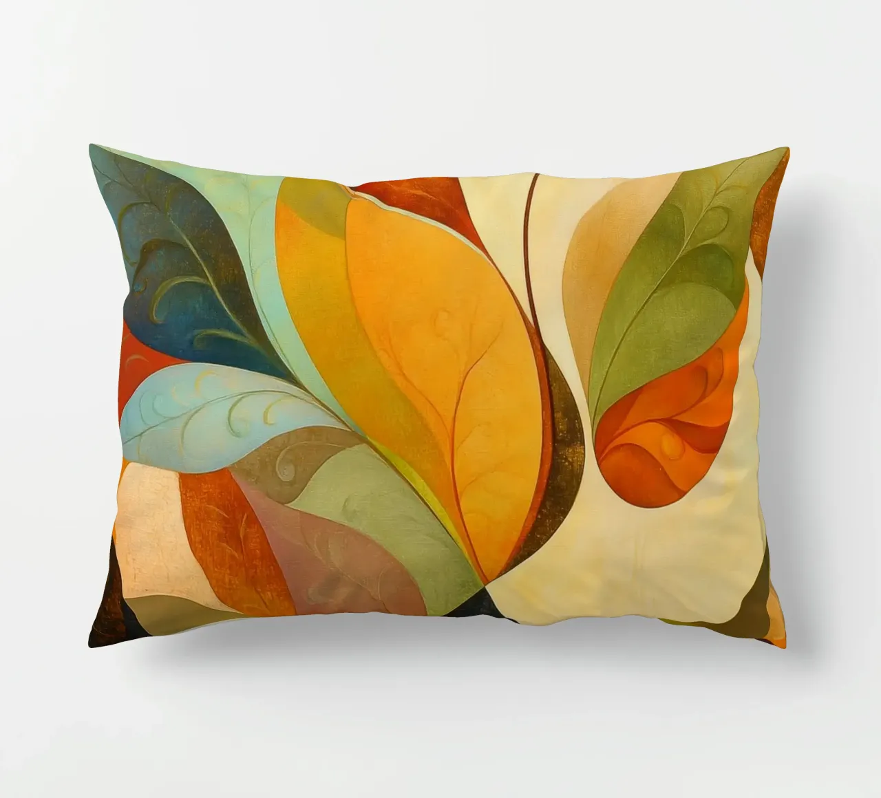 Abstract botanisch decorative cushion by Imagine