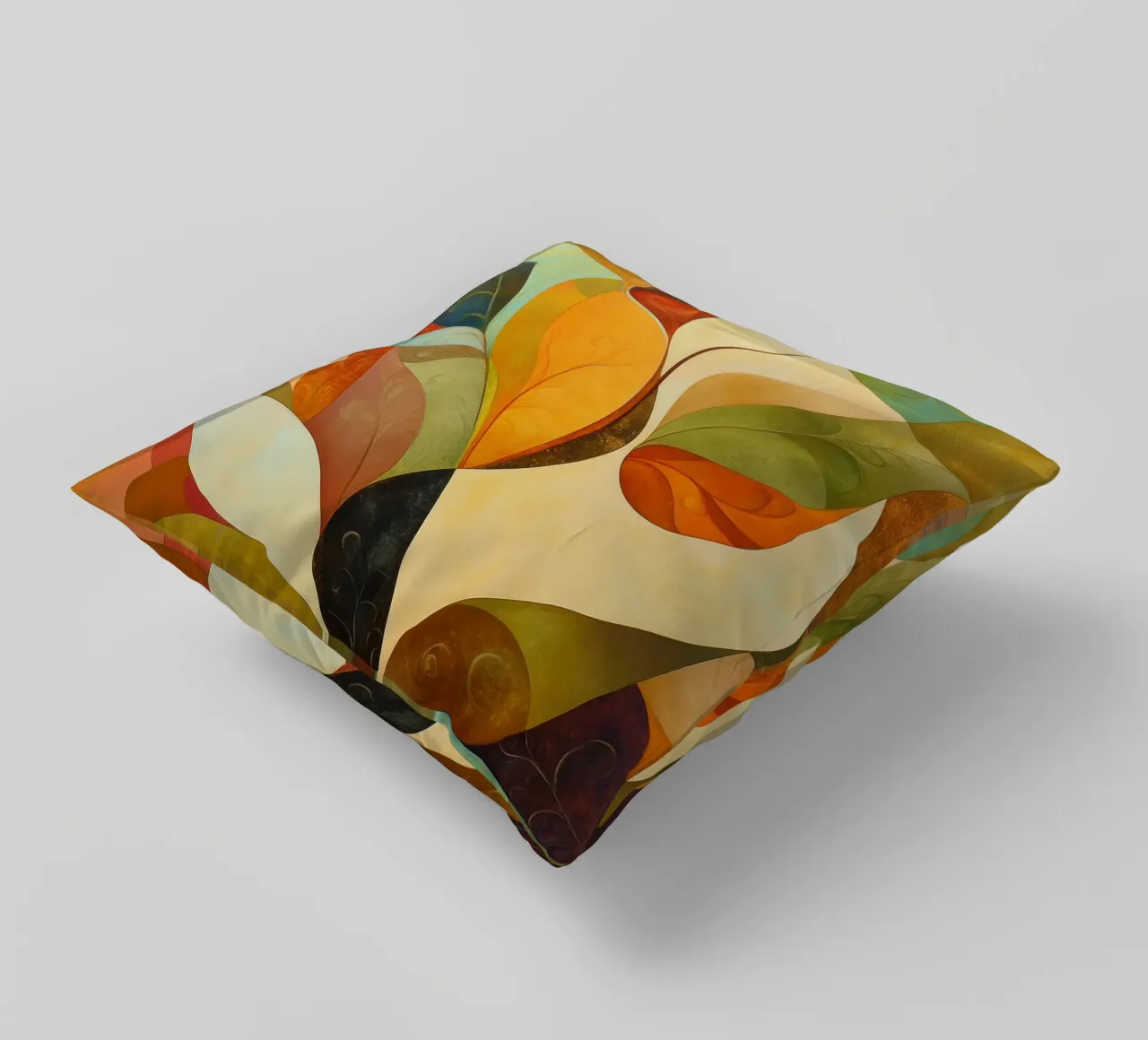 Abstract botanisch decorative cushion by Imagine