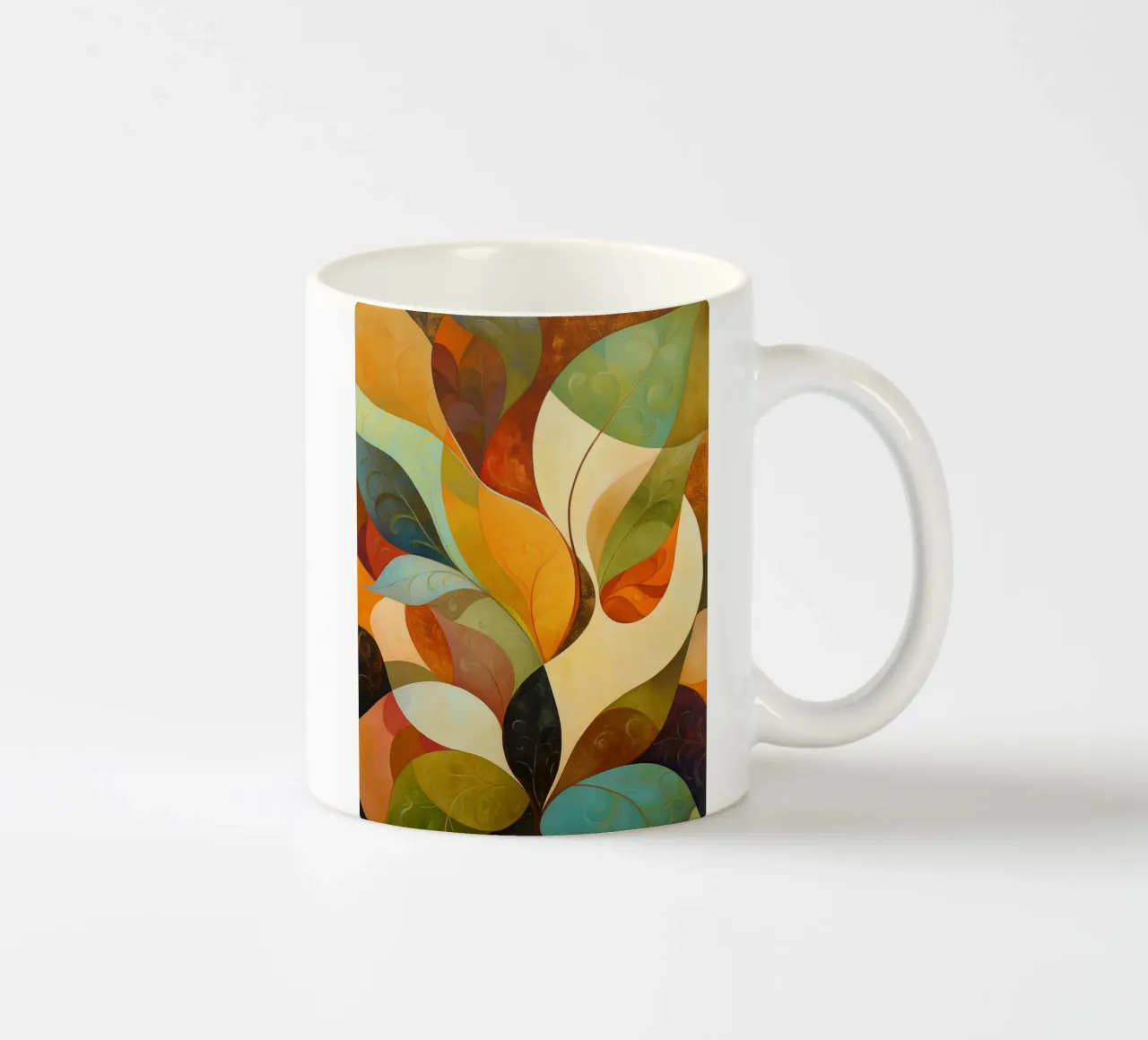 Abstract botanisch keramische mok van Imagine