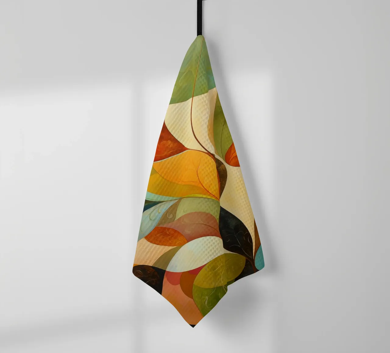Abstract botanisch theedoek van Imagine