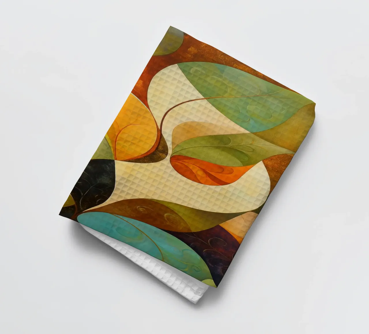 Abstract botanisch theedoek van Imagine