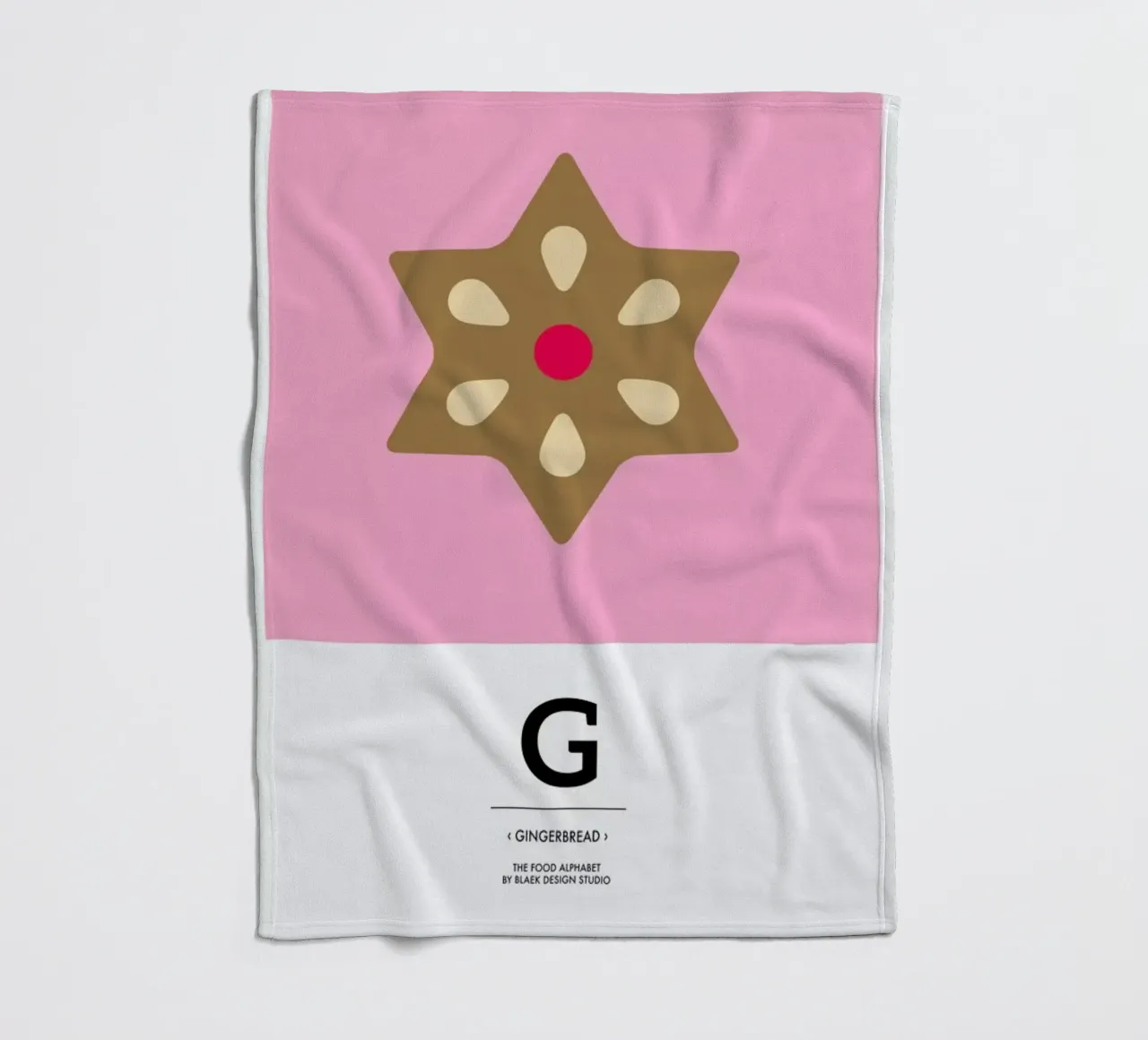 Food Alphabet Xmas Edition G coperta in pile da BLAEK Design Studio