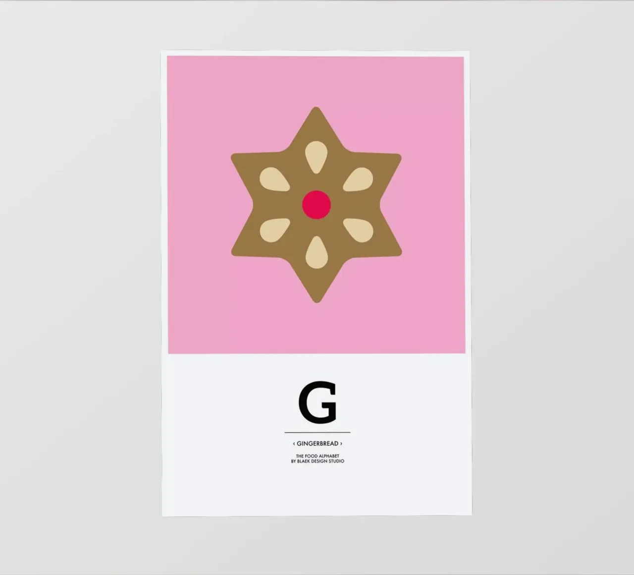 Food Alphabet Xmas Edition G pellicola backlit da BLAEK Design Studio