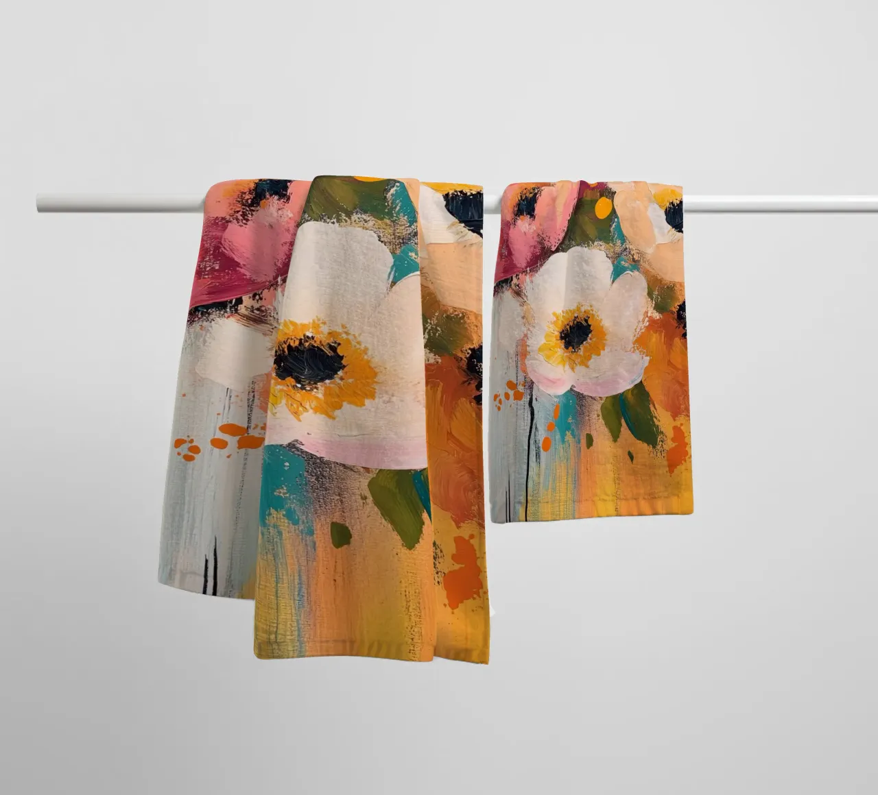 Fiori astratti asciugamano da bagno da Imagine