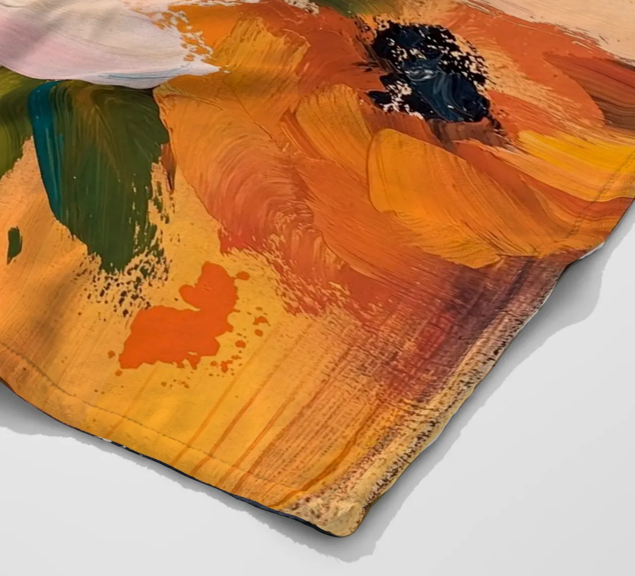 Fiori astratti coperta in pile da Imagine