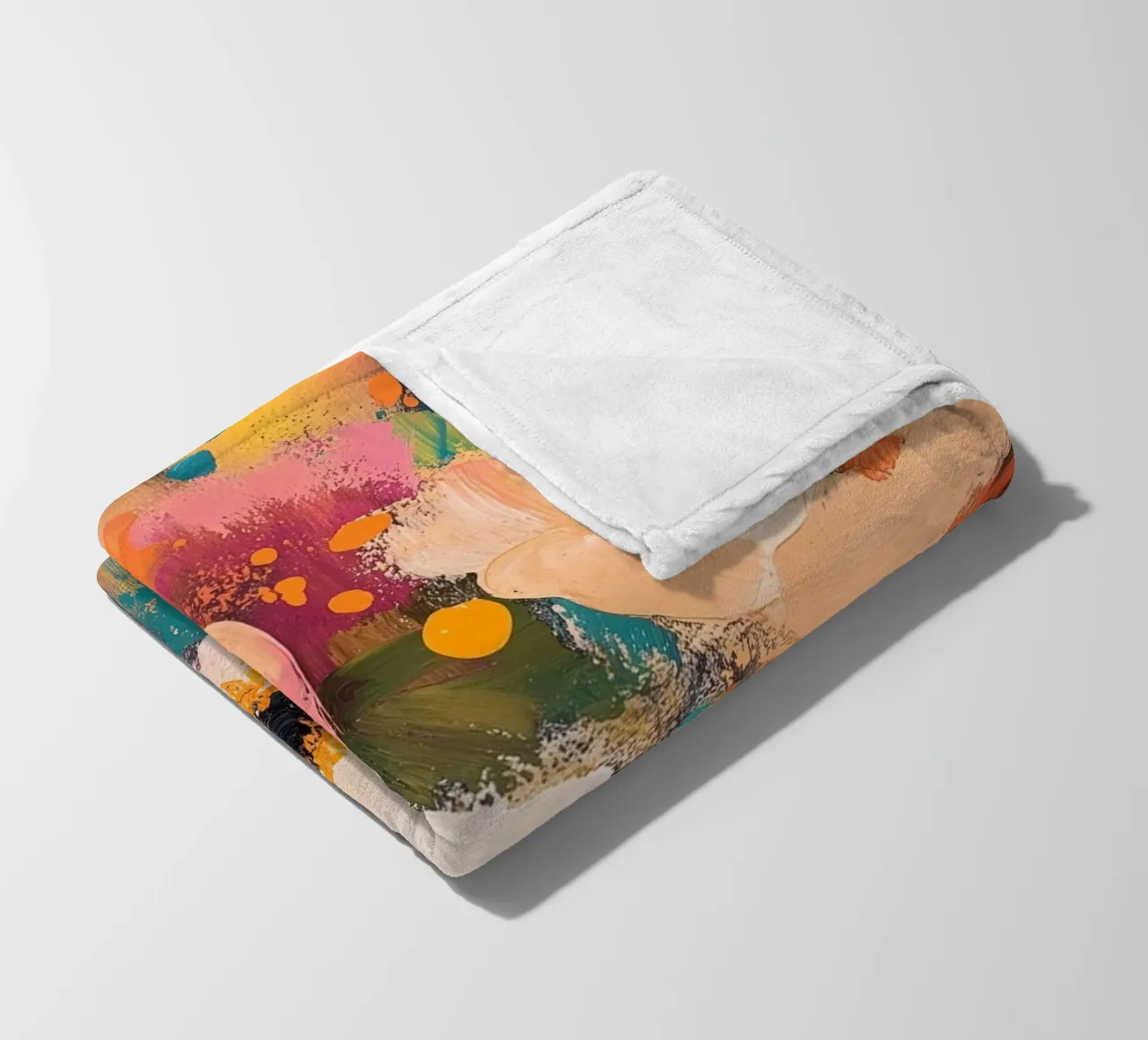 Fiori astratti coperta in pile da Imagine