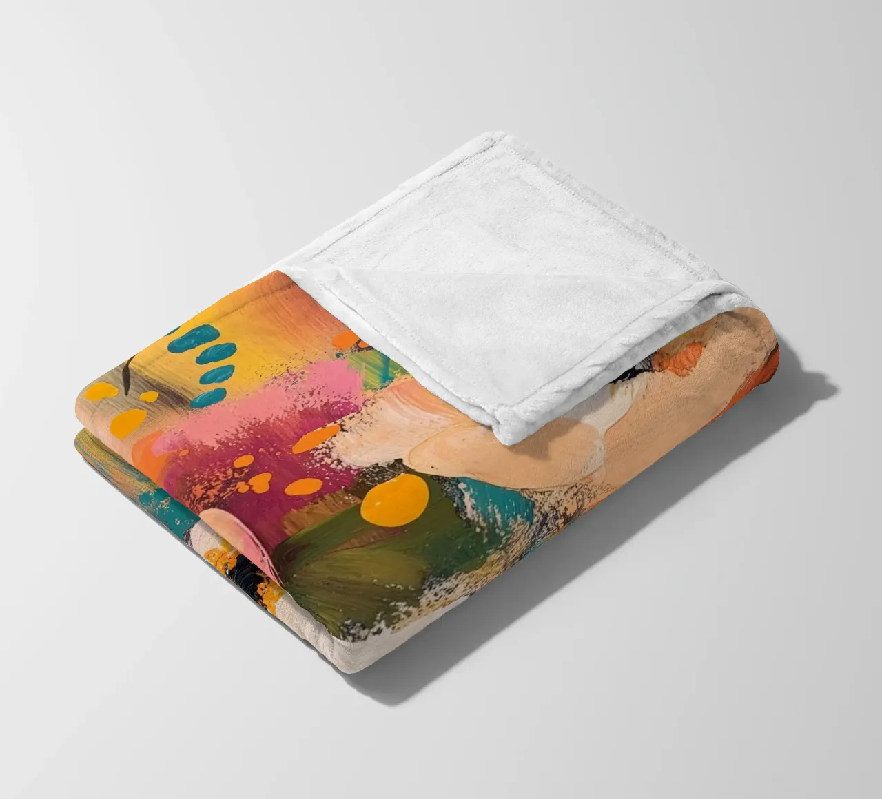 Fiori astratti coperta in pile da Imagine