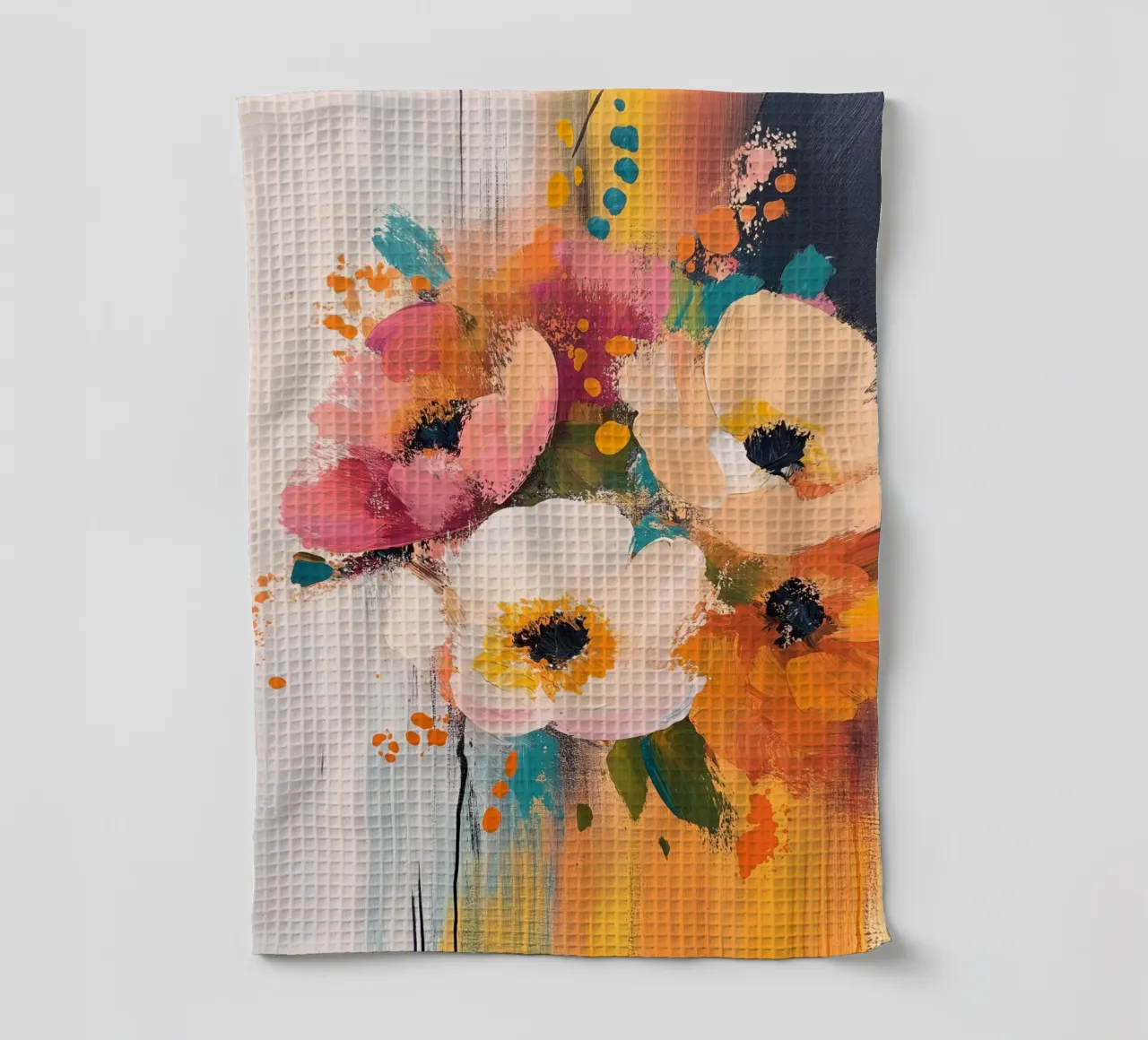 Fiori astratti canovaccio da cucina da Imagine