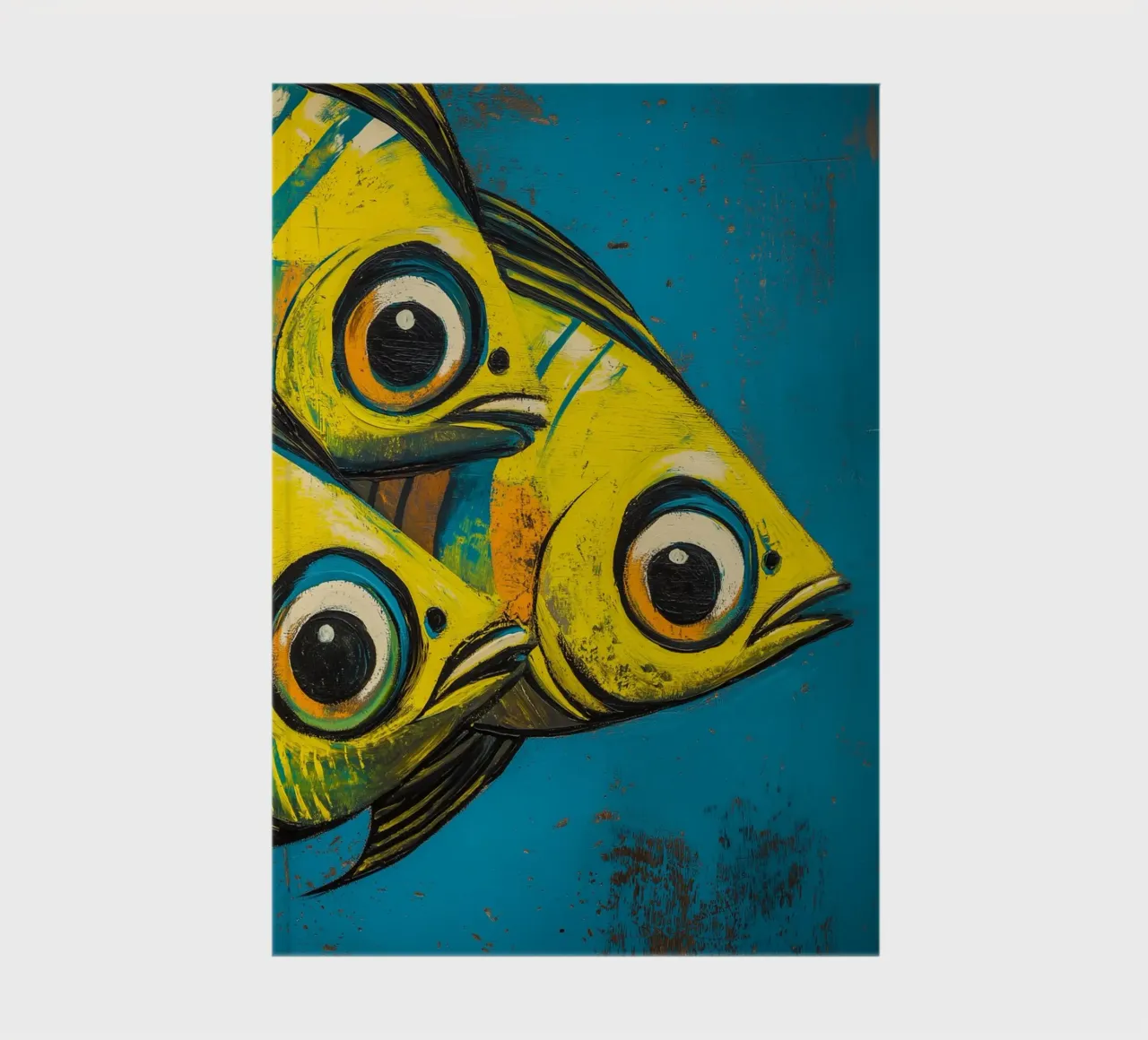 Poisson jaune carnet de notes de DWA