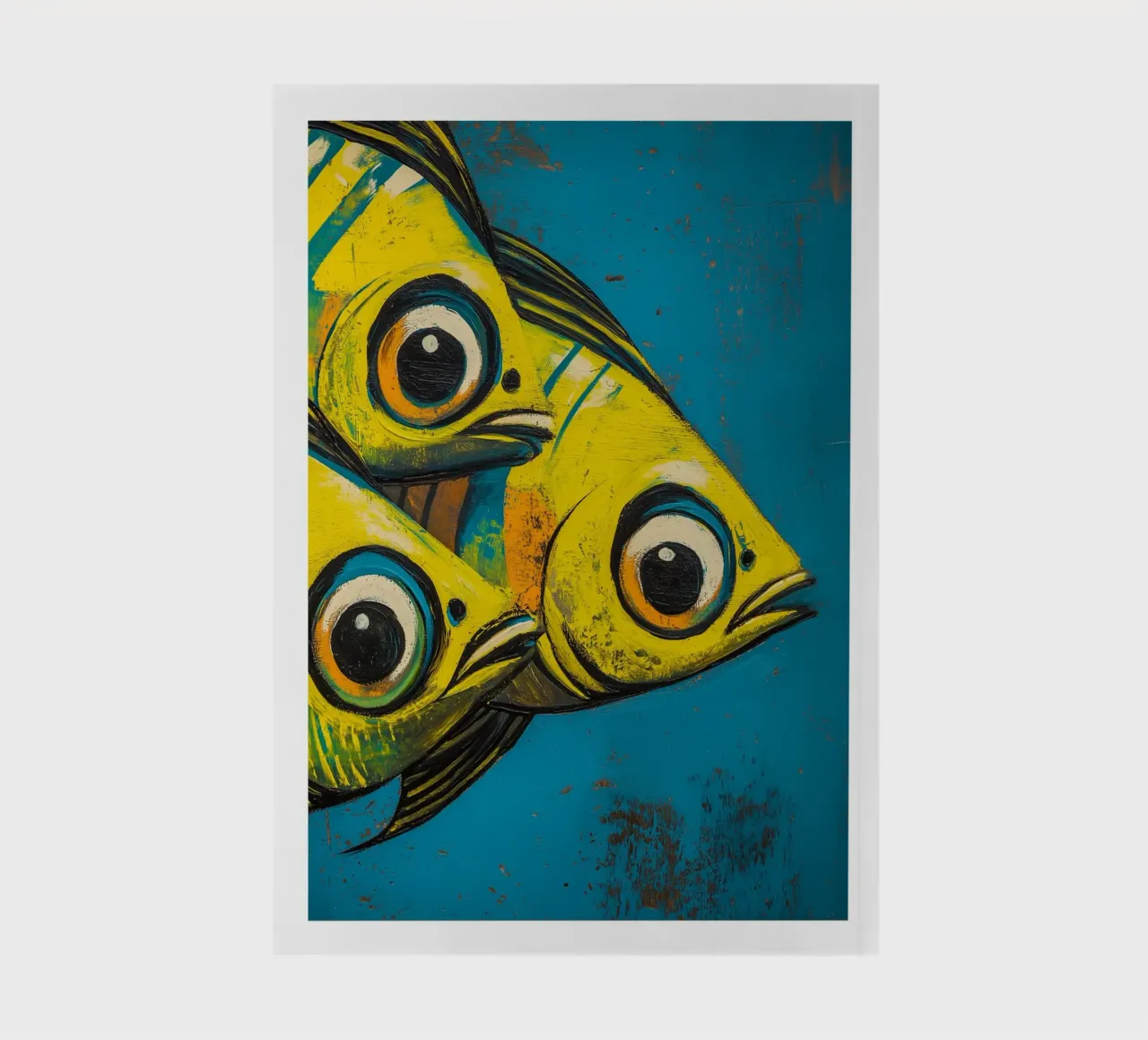 Poisson jaune carnet de notes de DWA