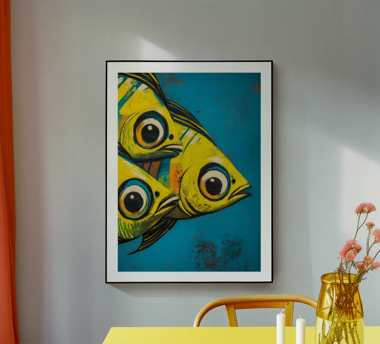 Pesce giallo plexiglass da DWA