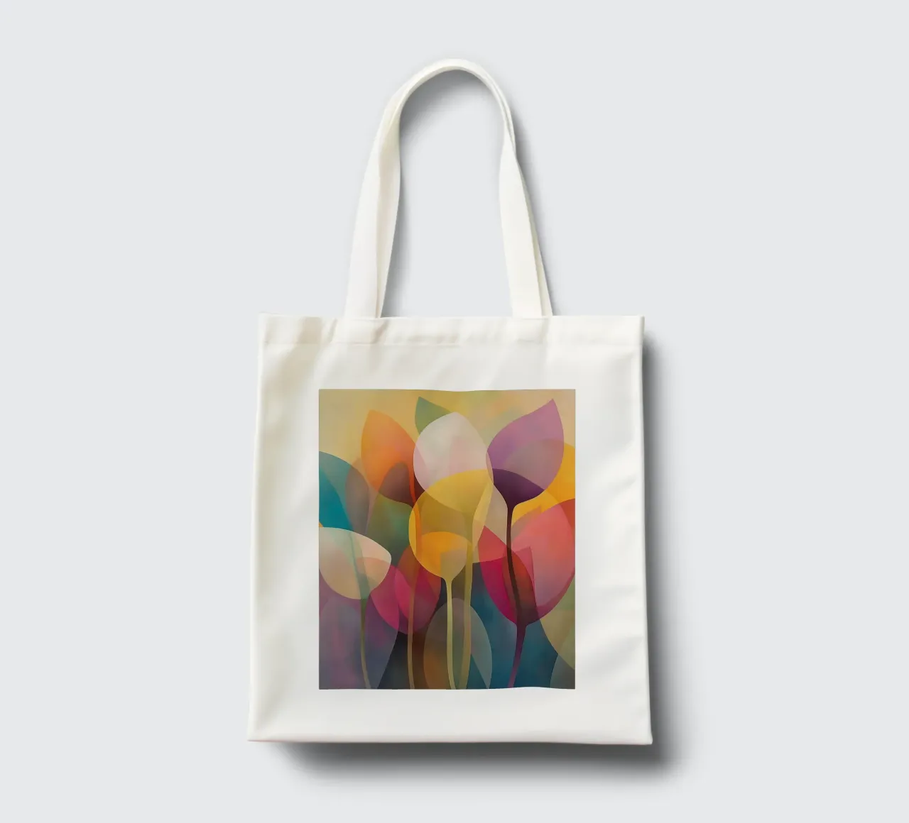 Fiori astratti borsa in juta da Imagine