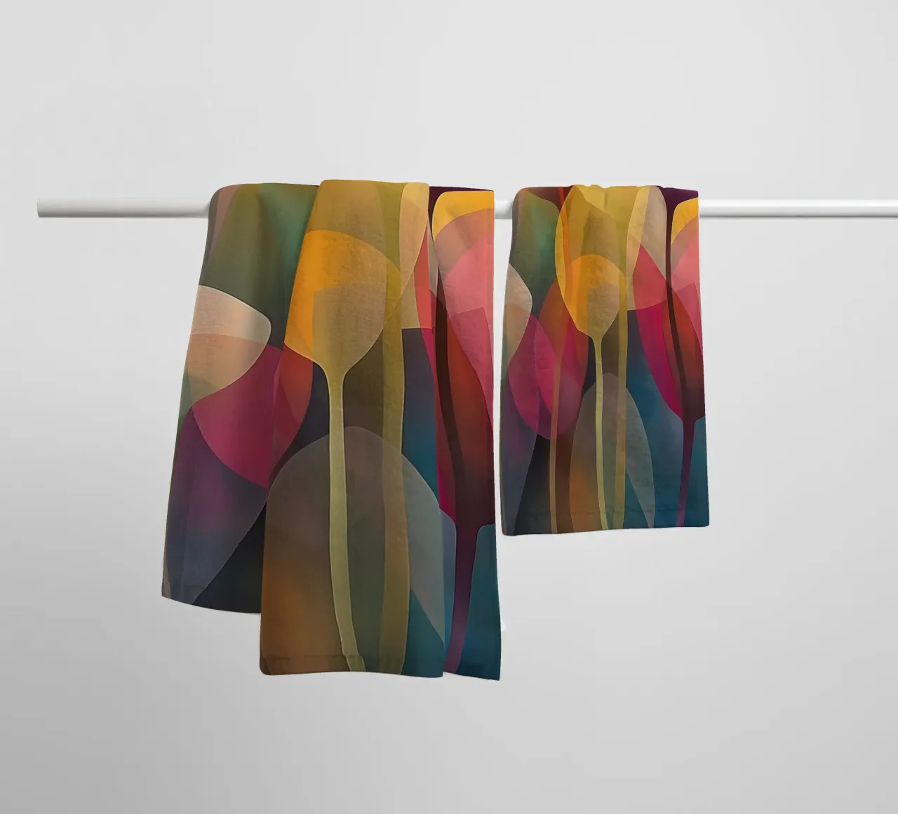 Fiori astratti asciugamano da bagno da Imagine