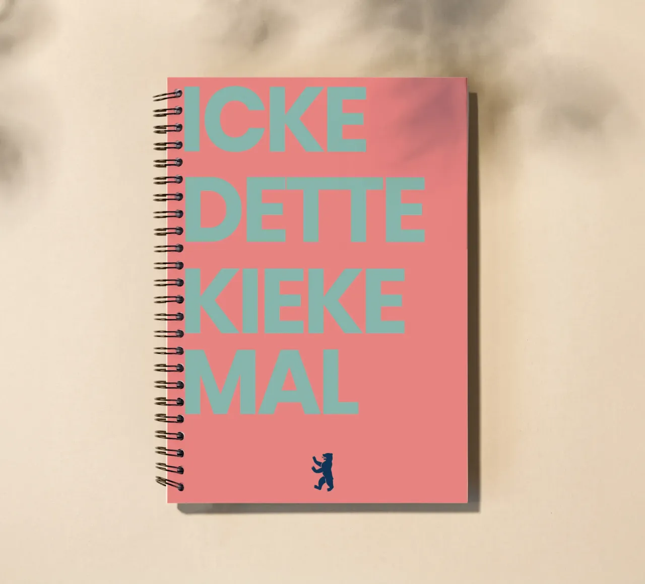 "ICKE DETTE KIEKE MAL" Design spiral notebook by QuooodZ by MooodzArt