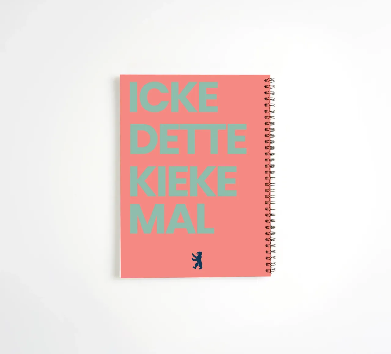 "ICKE DETTE KIEKE MAL" Design spiral notebook by QuooodZ by MooodzArt