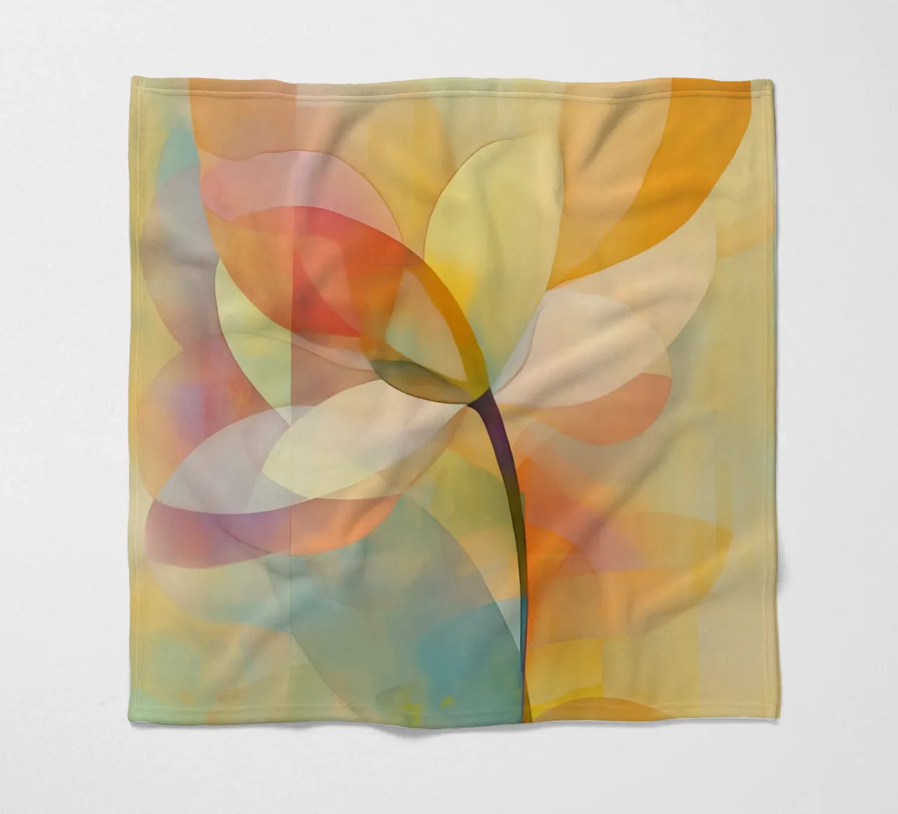 Fiore astratto coperta in pile da Imagine