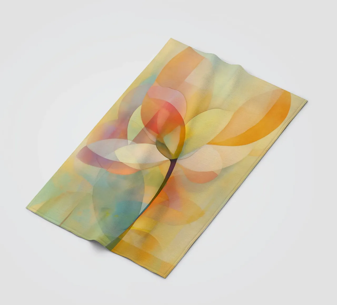 Fiore astratto coperta in pile da Imagine