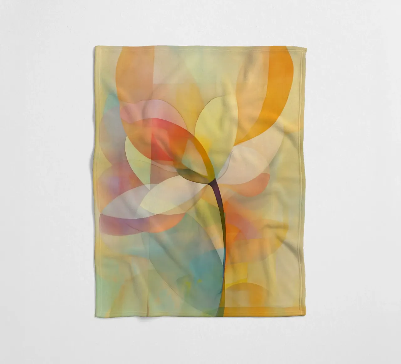 Fiore astratto coperta in pile da Imagine