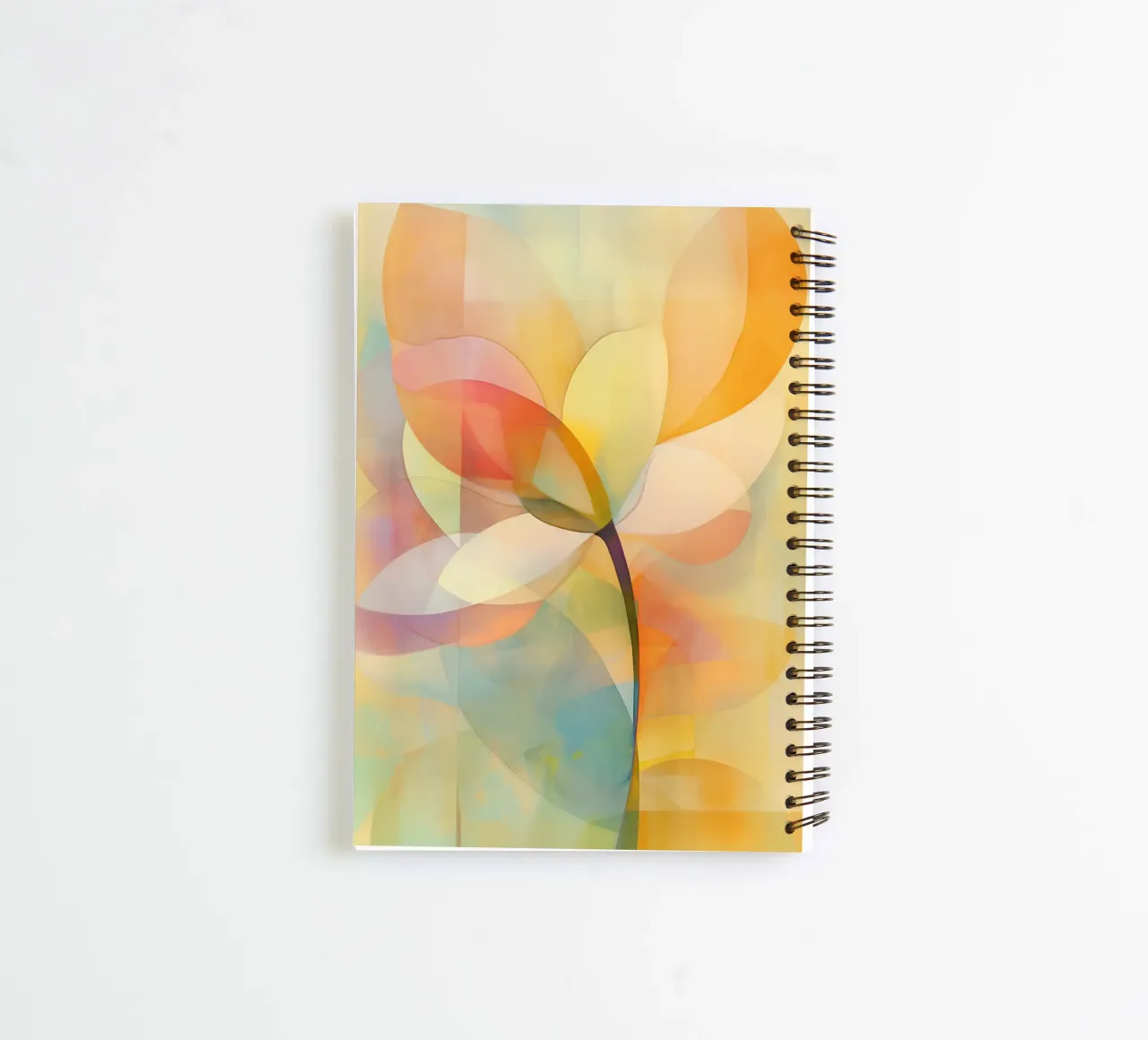 Abstract flower spiral notebook by Imagine