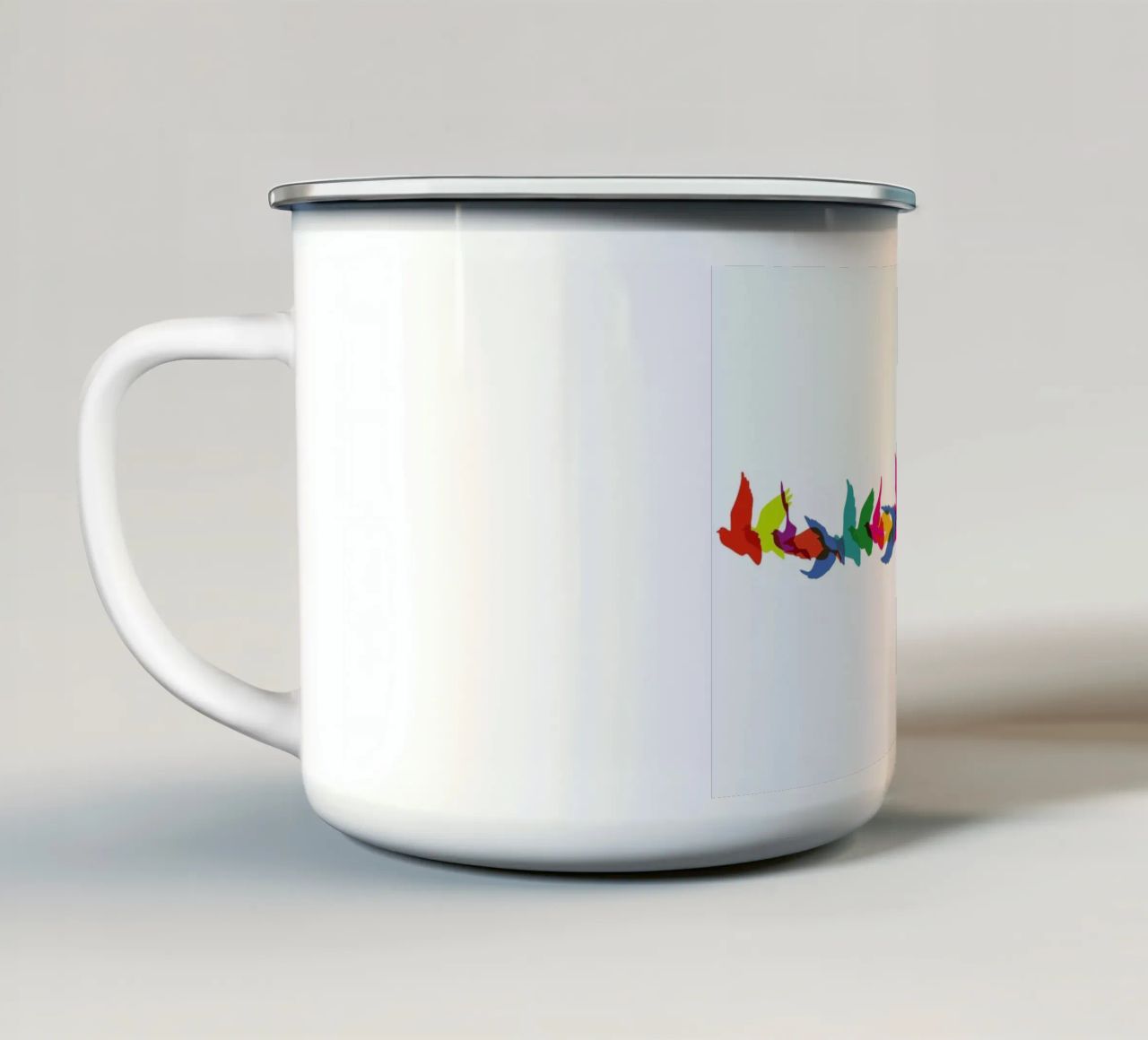 Flight Of Fancy Emaille Tasse von Rob Art | Illustration