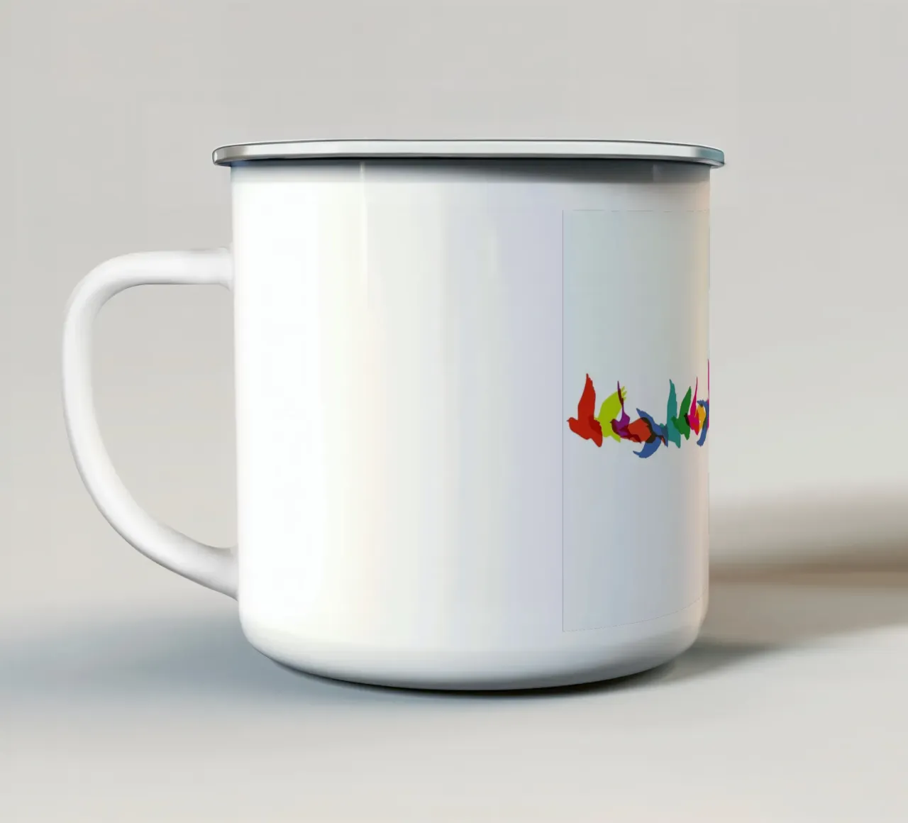 Flight Of Fancy taza de esmalte de Rob Art | Illustration