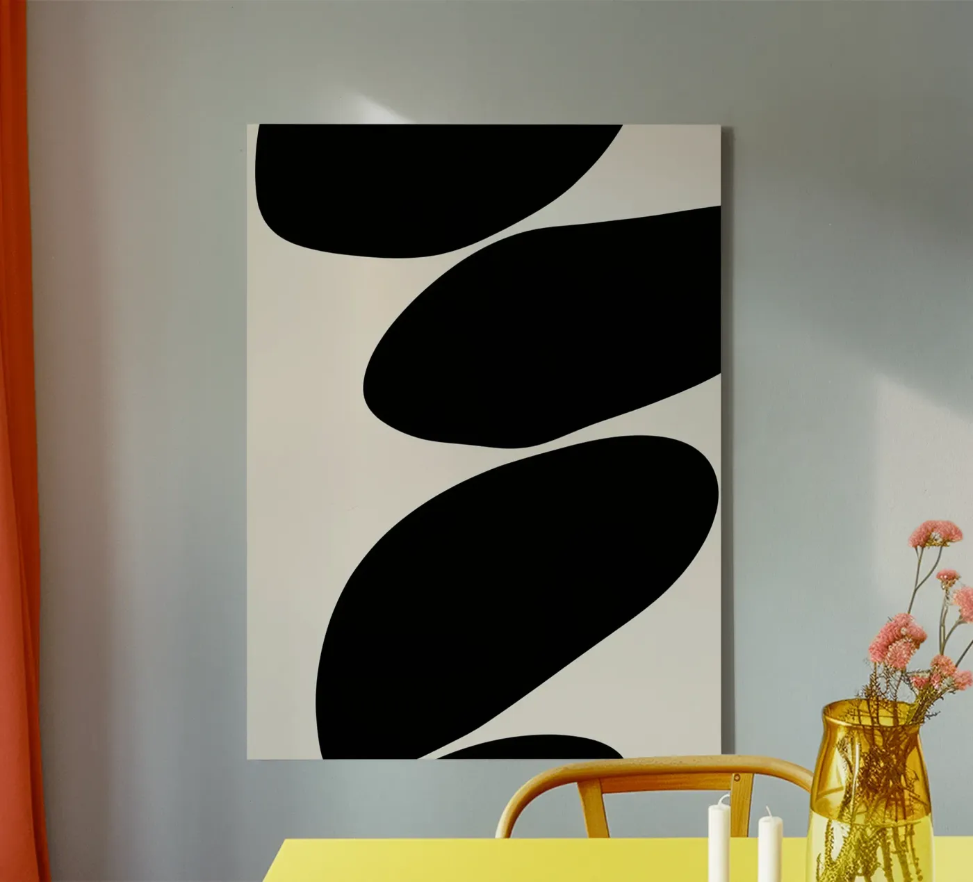 Abstracte vloeibaarheid canvas van DWA