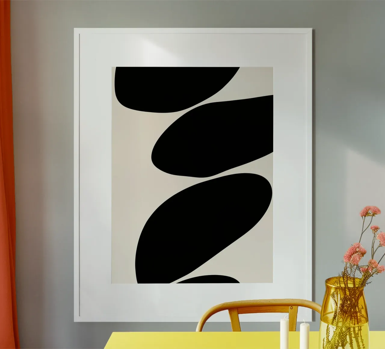 Abstract fluidity poster by DWA