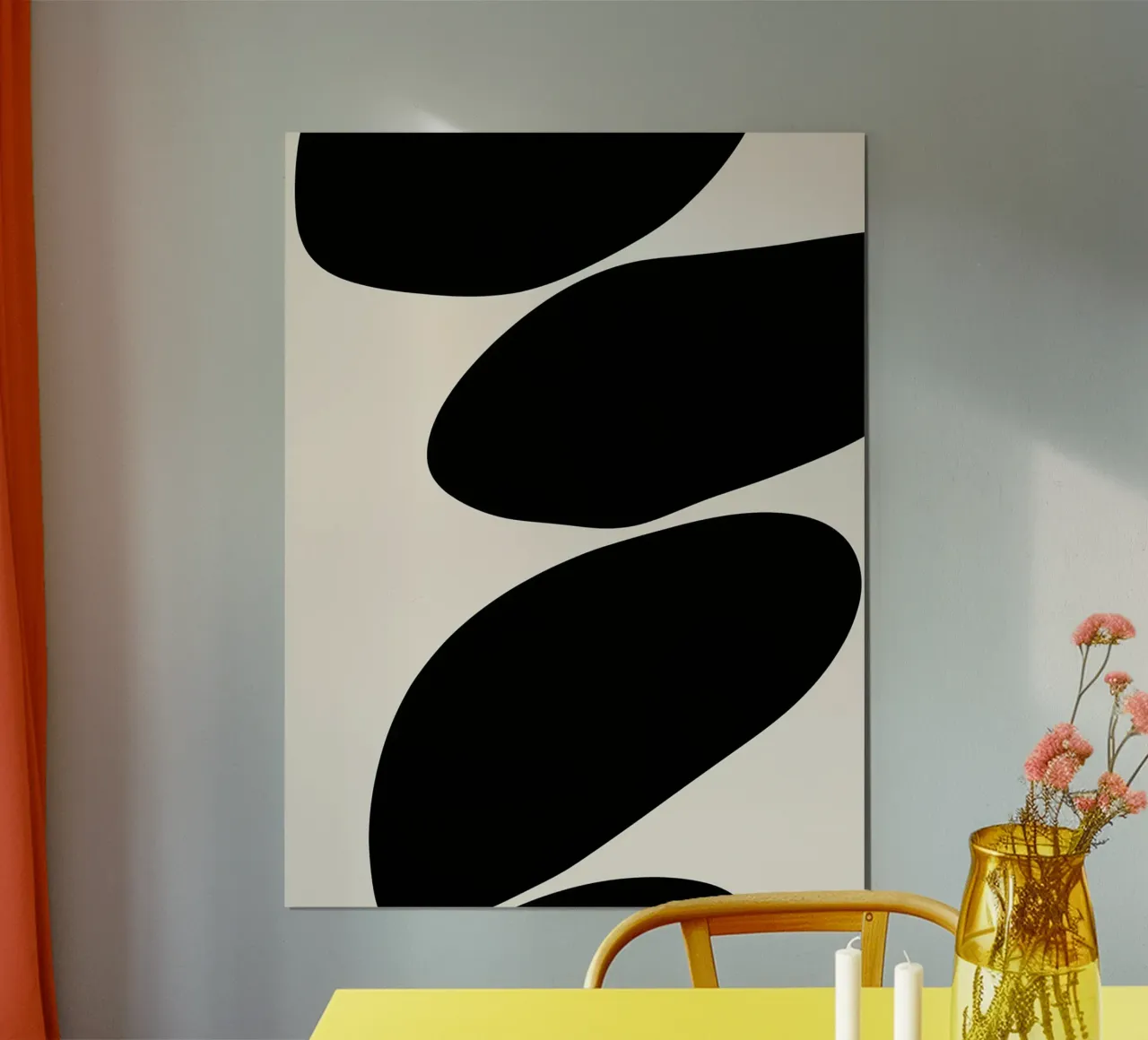 Abstract fluidity poster by DWA