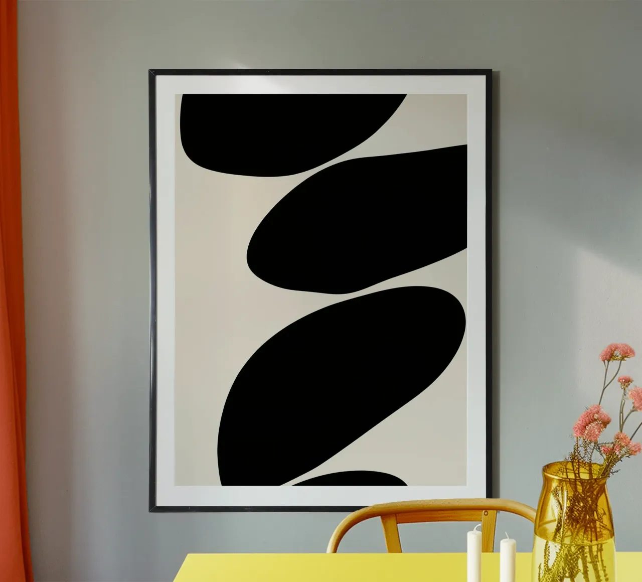 Abstract fluidity poster by DWA