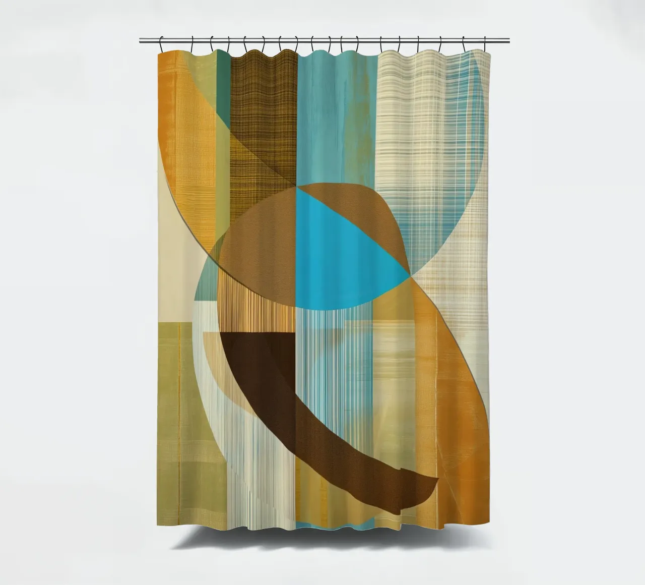 Abstract forms shower curtain by Imagine