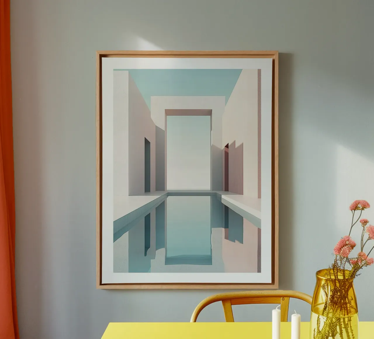 Architettura e riflessione tela da DWA