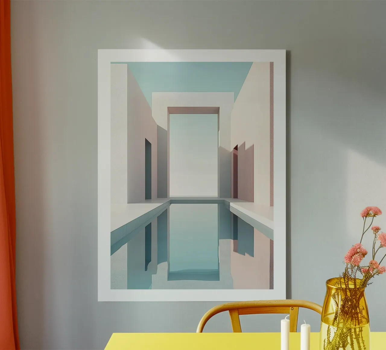 Architettura e riflessione tela da DWA