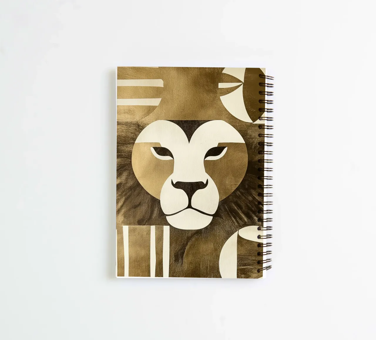 Lion abstrait carnet à spirale de Imagine