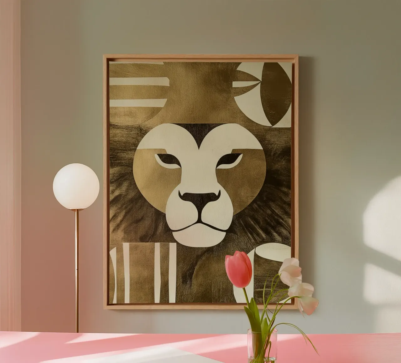 Abstract Lion canvas by Imagine