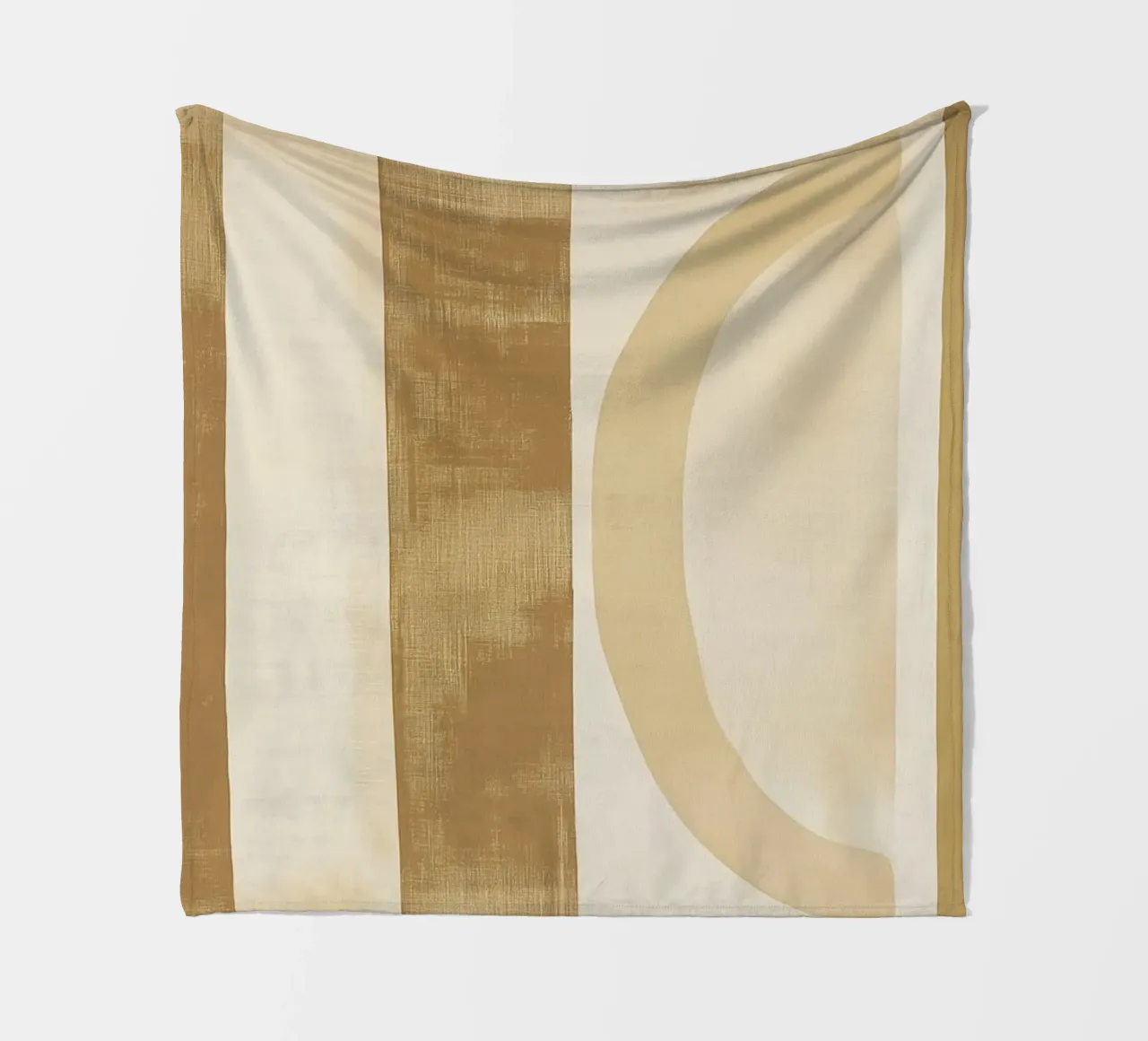 Abstract shapes in soft tones fleece blanket by Imagine