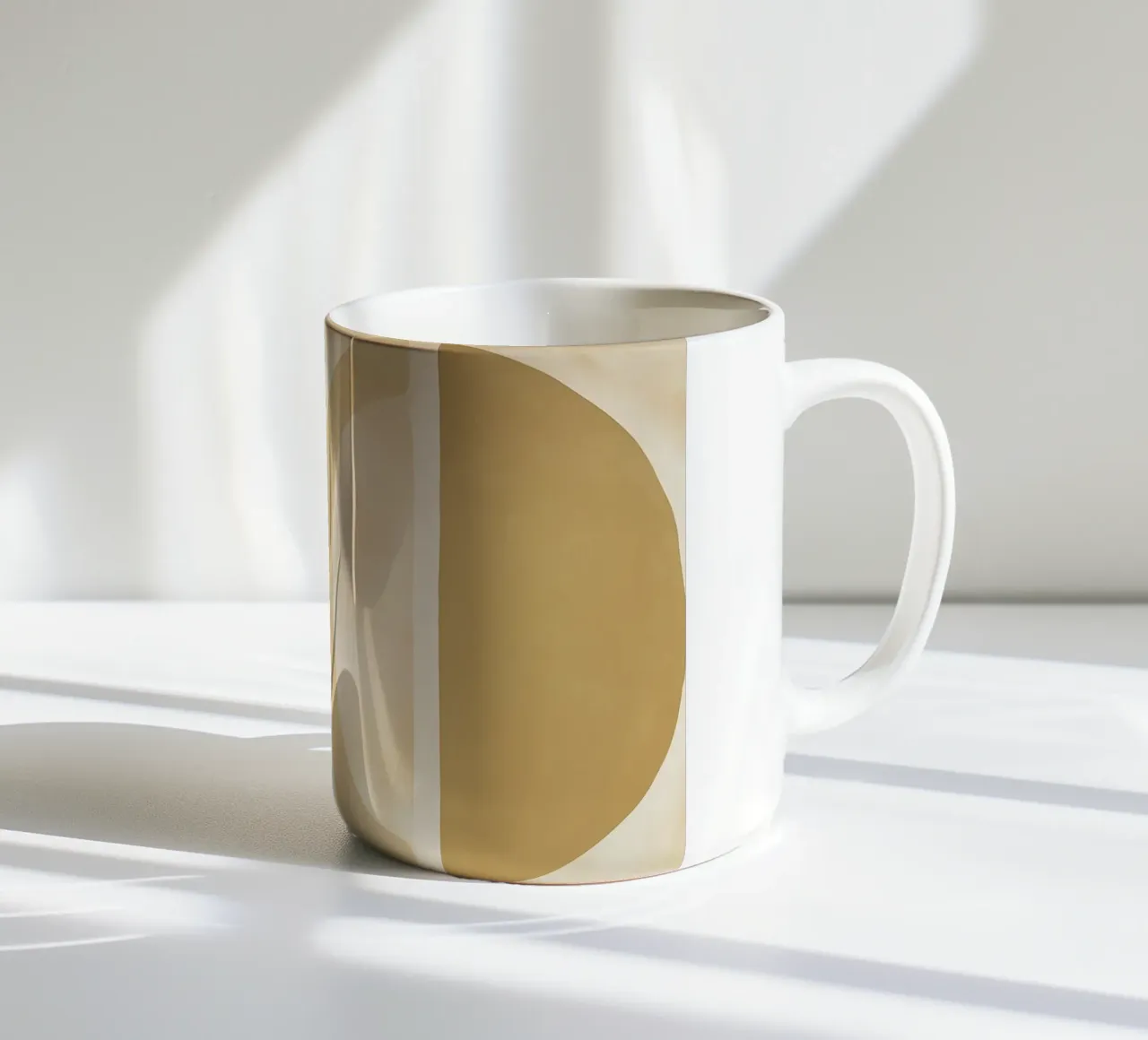 Forme astratte in toni tenui tazza in ceramica da Imagine