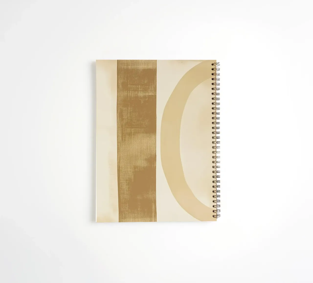 Abstract shapes in soft tones spiral notebook by Imagine
