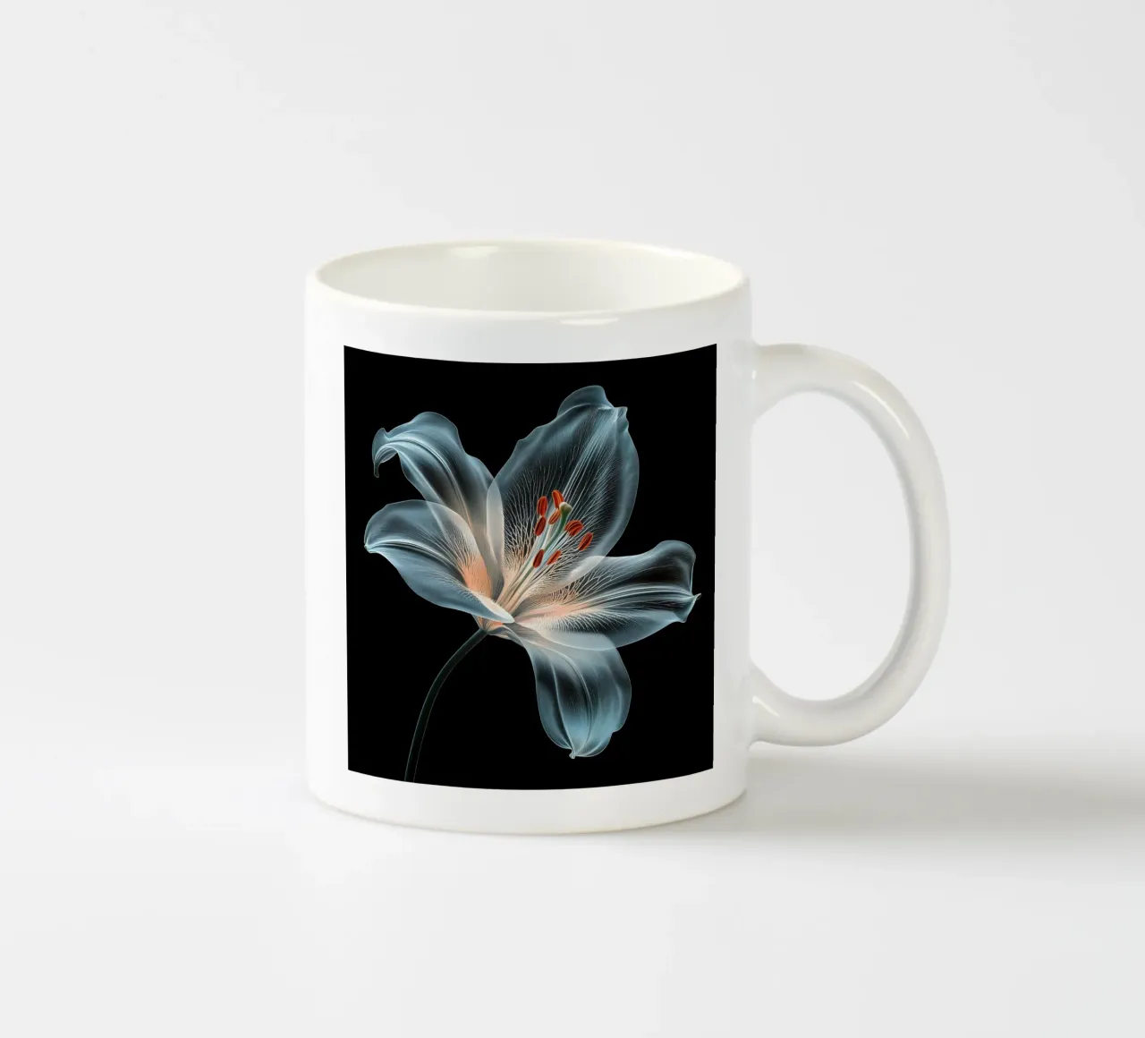Fiore trasparente tazza in ceramica da Imagine