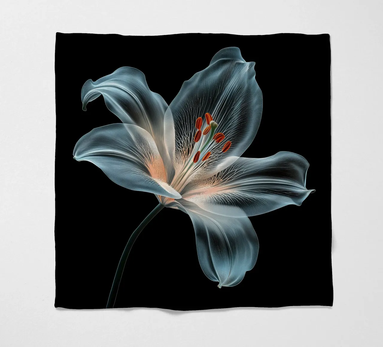 Fiore trasparente coperta in pile da Imagine