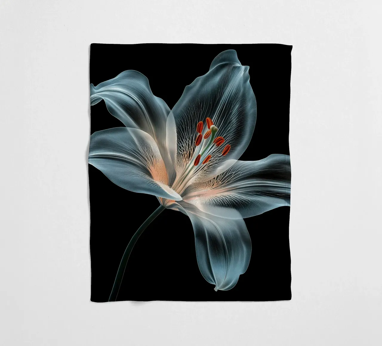 Fiore trasparente coperta in pile da Imagine