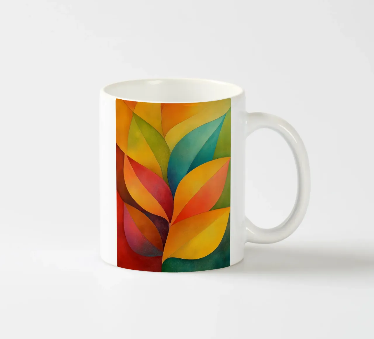 Abstract blad keramische mok van Imagine