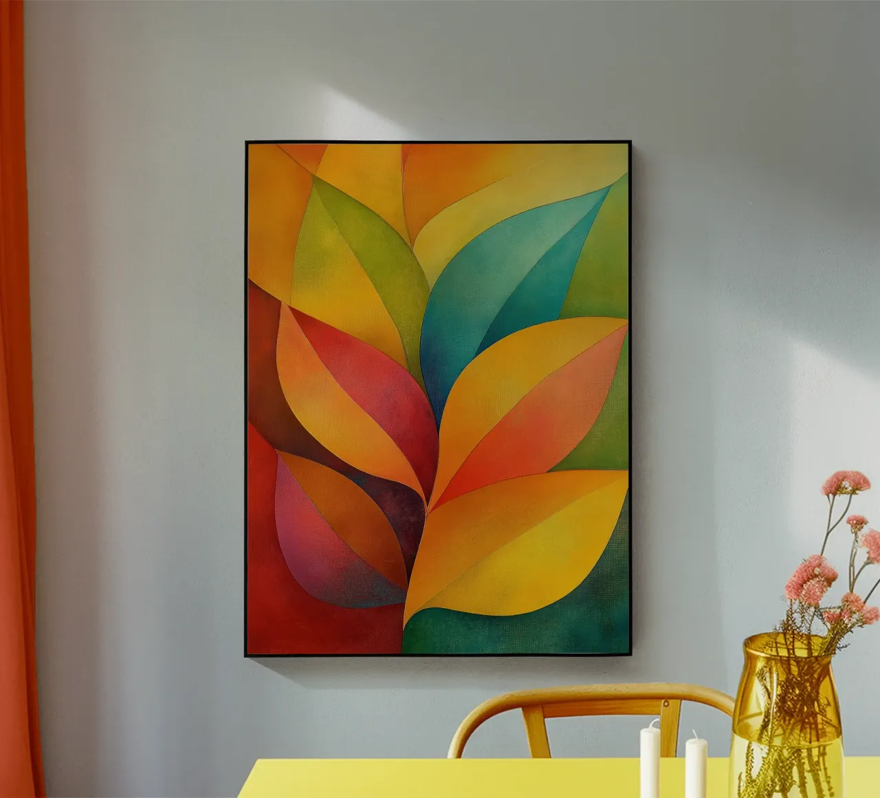 Abstract blad acryl van Imagine