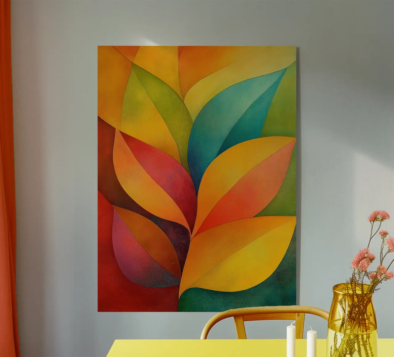 Abstract blad acryl van Imagine