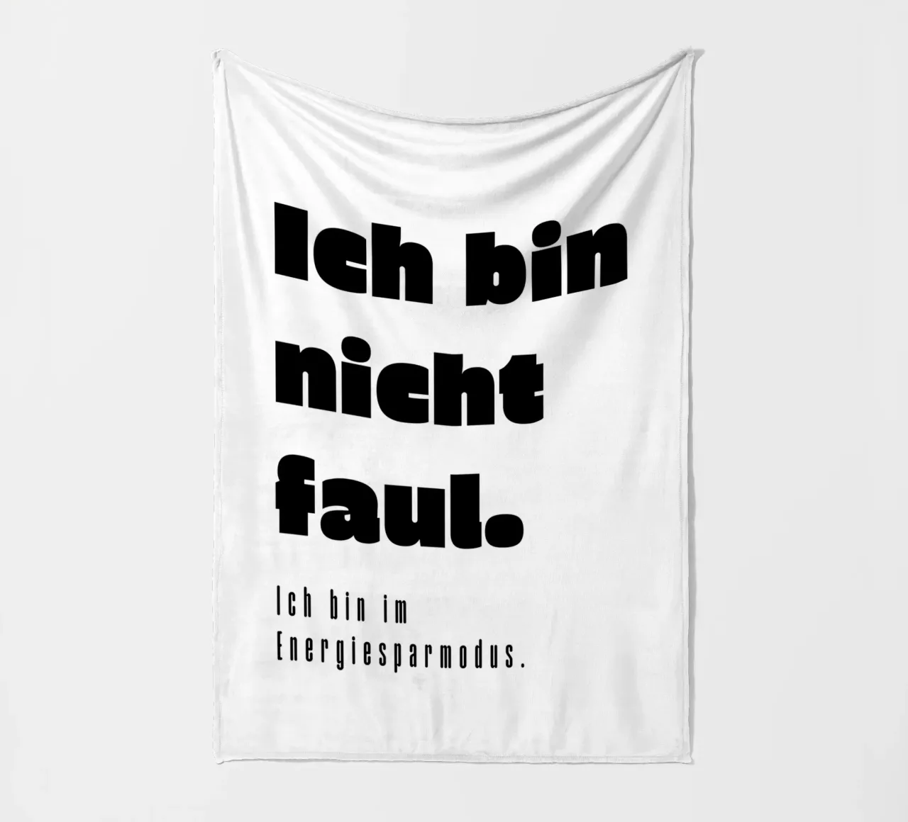 Ich bin nicht faul coperta in pile da color&shape